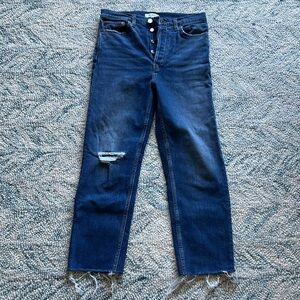Re/Done Originals High Waist Ankle Stovepipe Jeans (29)